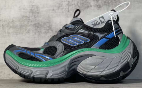 Zafa Wear Balenciaga 10.0 Black Blue Green 784342 W2MV2 1143
