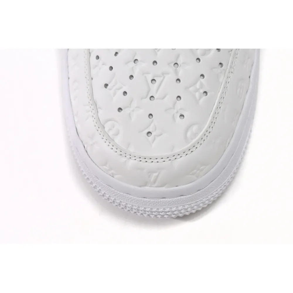 Zafa Wear Louis Vuitton x Air Force 1 Trainer Sneaker White LK0221