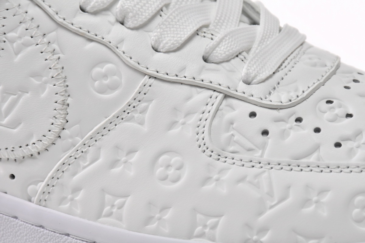 Zafa Wear Louis Vuitton x Air Force 1 Trainer Sneaker White LK0221