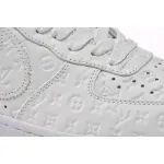 Zafa Wear Louis Vuitton x Air Force 1 Trainer Sneaker White LK0221