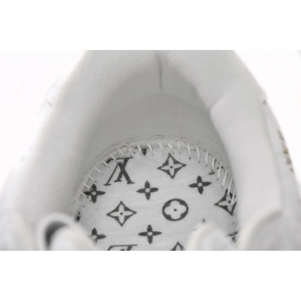 Zafa Wear Louis Vuitton x Air Force 1 Trainer Sneaker White LK0221