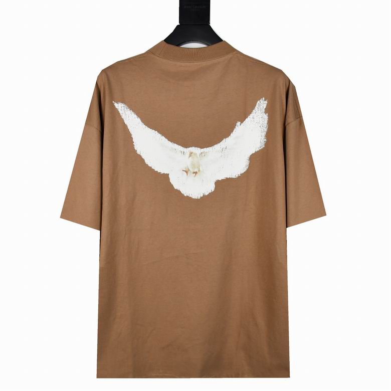 Yeezy Gap Engineered by Balenciaga Dove 3/4 Sleeve T-shirt Grey /Black/Brown/white 2dtn01