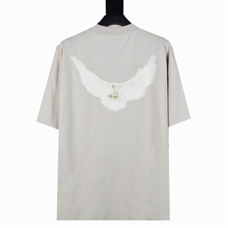 Yeezy Gap Engineered by Balenciaga Dove 3/4 Sleeve T-shirt Grey /Black/Brown/white 2dtn01