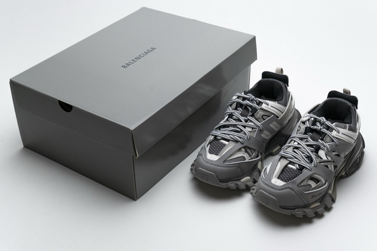 Balenciaga Track Grey White 555032 W1GB7 1214 (With Light)