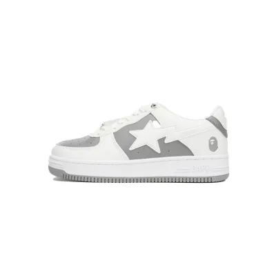 A Bathing Ape Bape Sta Low Grey White OZXSH W291 329 01