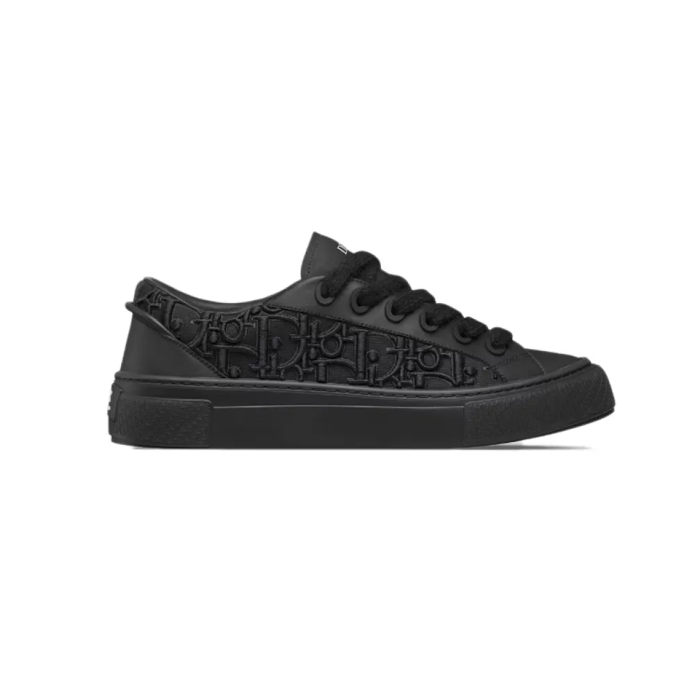  Dior X Denim Tears B33 Sneakers Black Smooth Embroidery