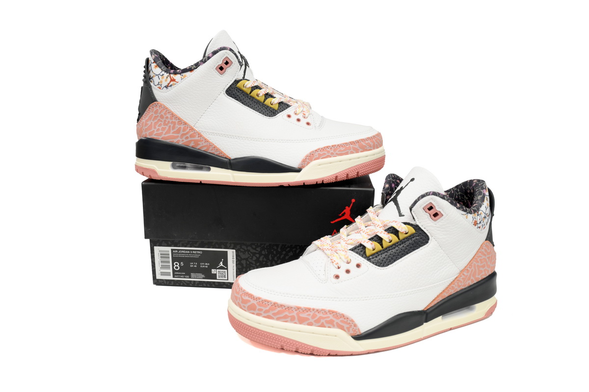    Pkgod Jordan 3 Retro Vintage Floral 441140-100
