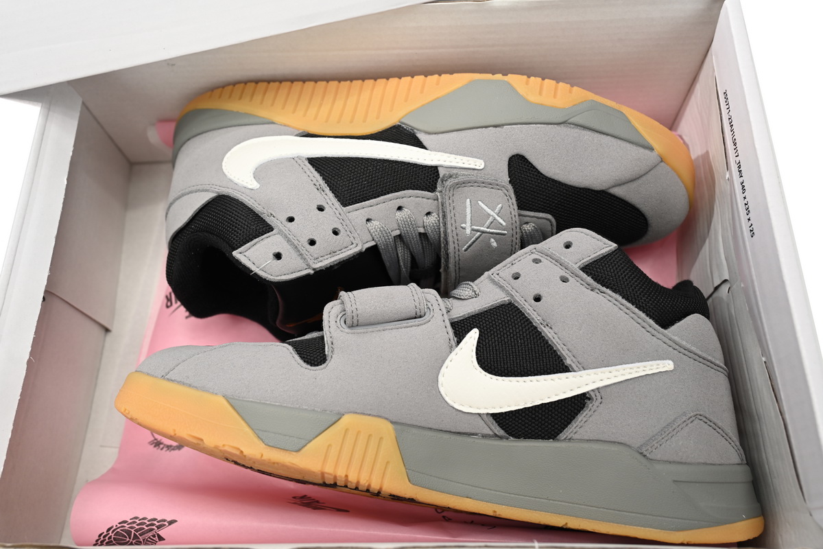    Air Travis Scott x Jordan Cut The Check Nice Kicks Black Gray Brown FZ8117-104
