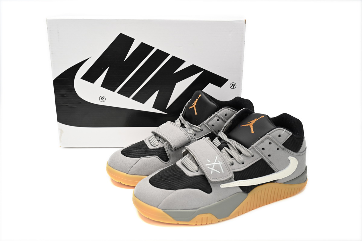    Air Travis Scott x Jordan Cut The Check Nice Kicks Black Gray Brown FZ8117-104