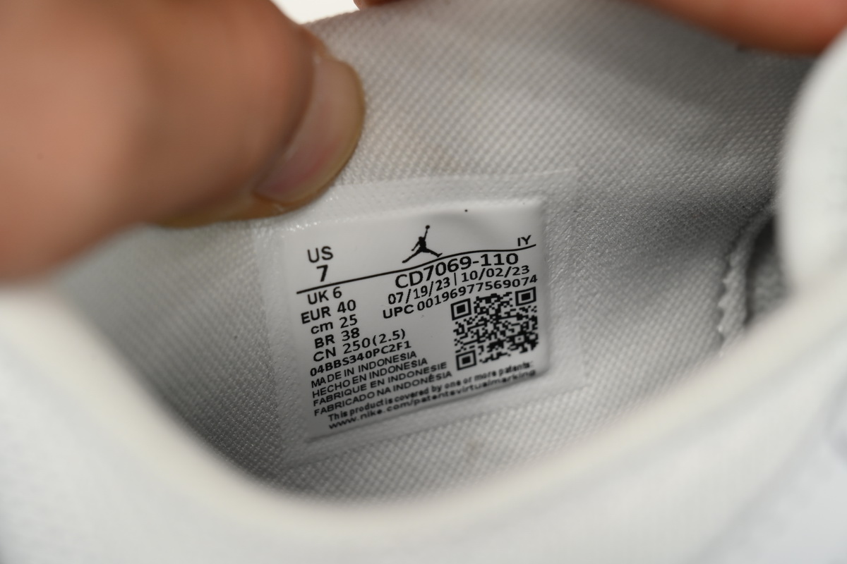 Pkgod Jordan Legacy 312 Low White Black Elephant Swoosh CD7069-110