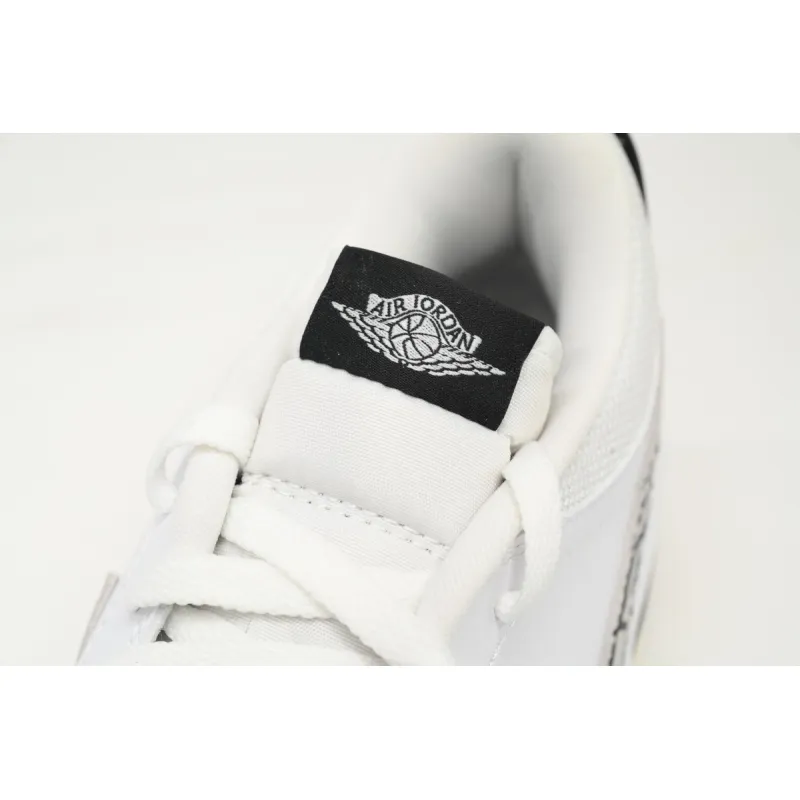 Pkgod Jordan Legacy 312 Low White Black Elephant Swoosh CD7069-110