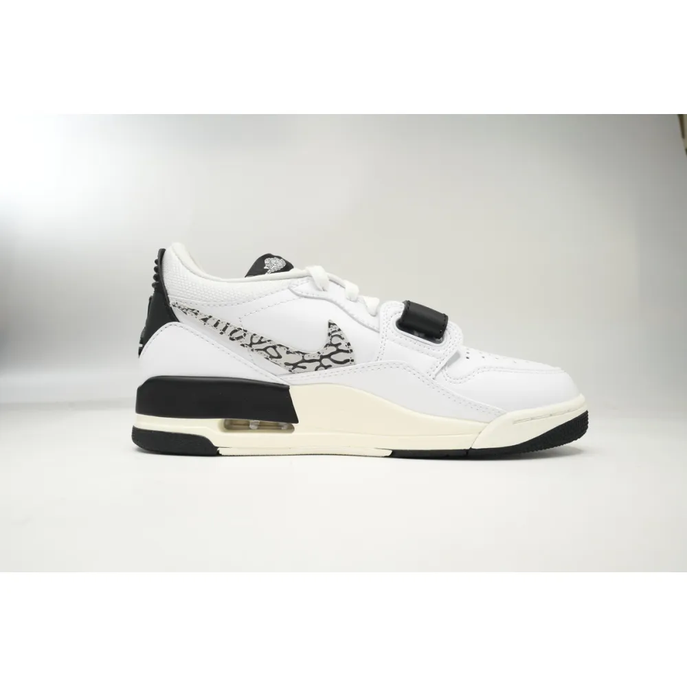 Pkgod Jordan Legacy 312 Low White Black Elephant Swoosh CD7069-110