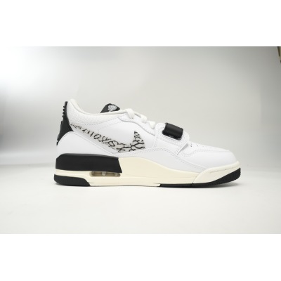 Pkgod Jordan Legacy 312 Low White Black Elephant Swoosh CD7069-110 02