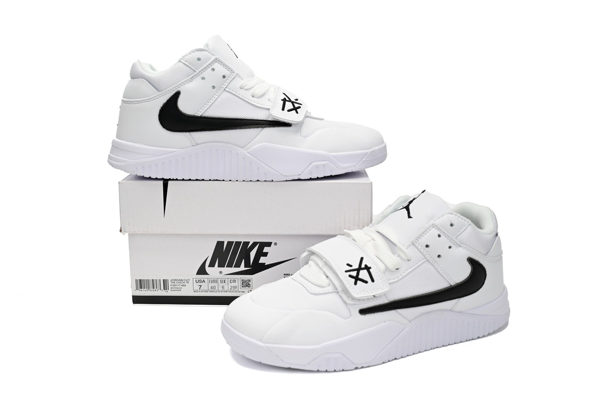    Travis Scott x Jordan Cut The Check Nice Kicks White Black FZ8117-492