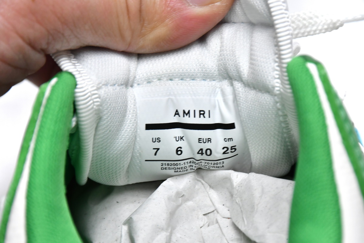     AMIRI Skel Panelled Top Low Green