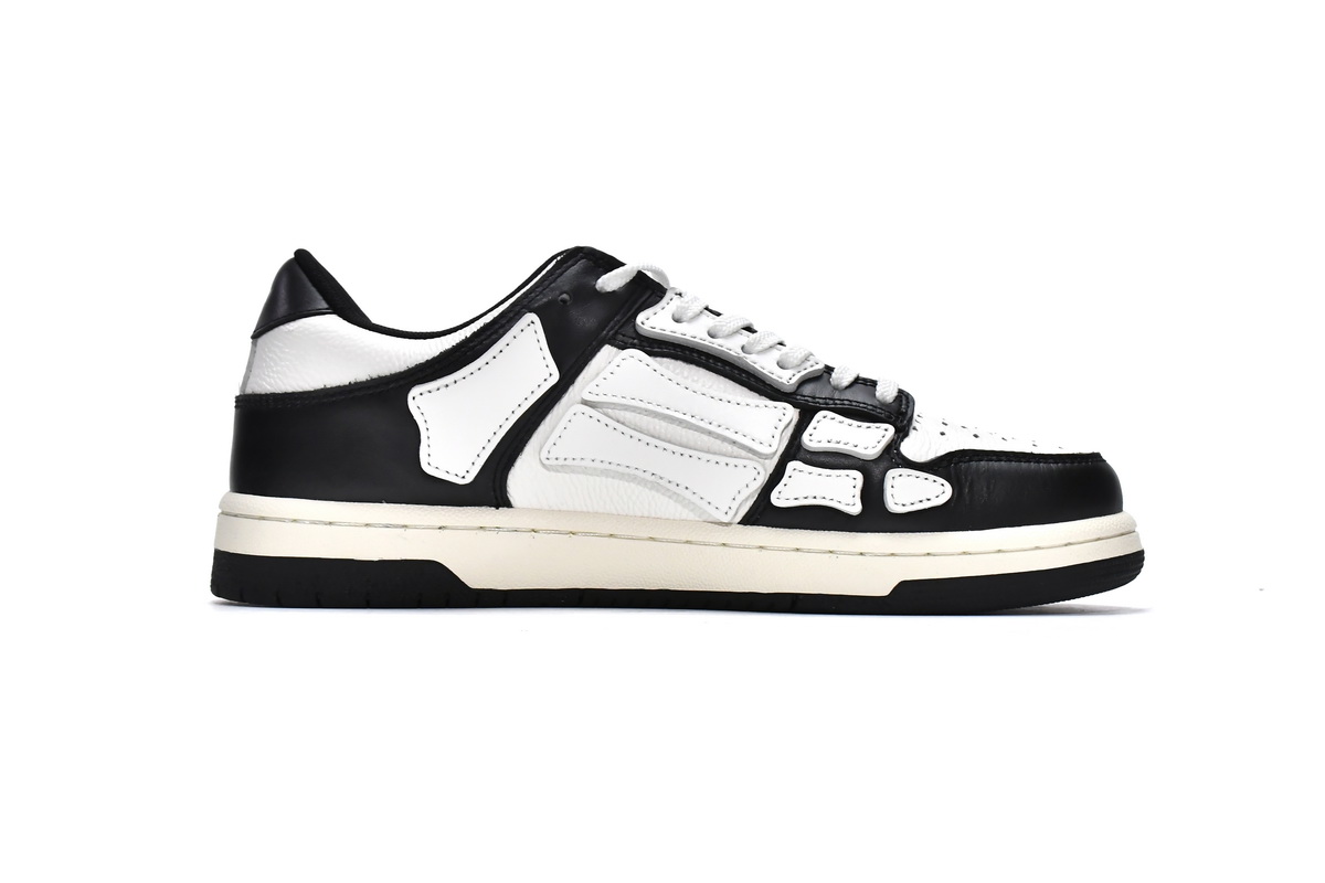     AMIRI Skel Top Low White Black
