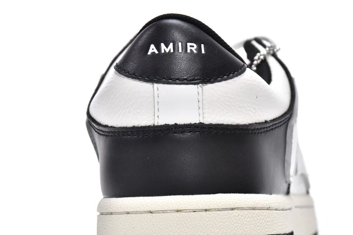     AMIRI Skel Top Low White Black