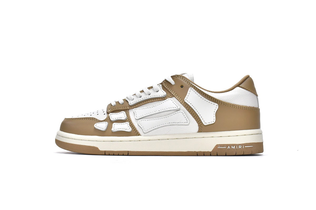     AMIRI Skel Top Low Whtie Brown
