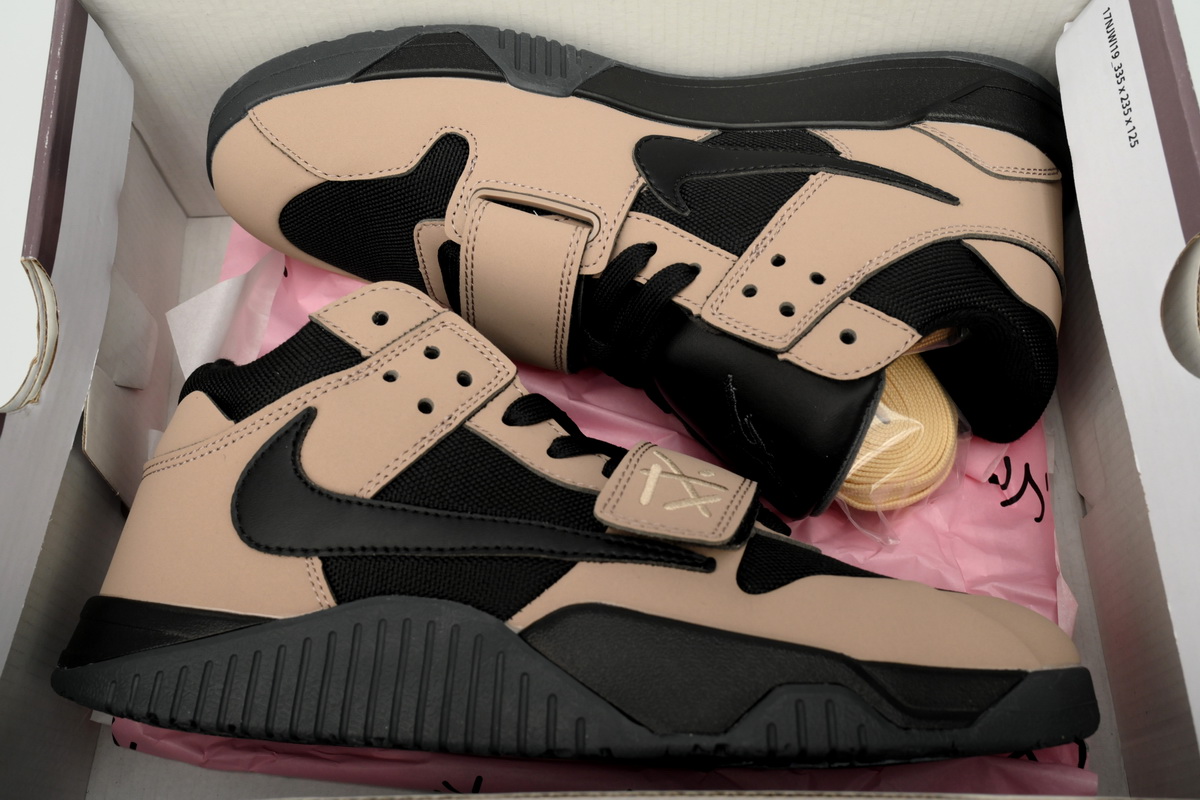Air Travis Scott x Air Jordan Cut The Check Brown Black FZ8117-214