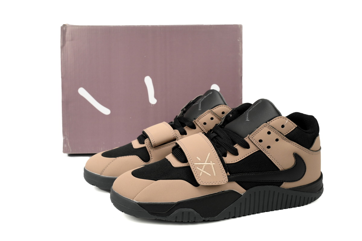 Air Travis Scott x Air Jordan Cut The Check Brown Black FZ8117-214