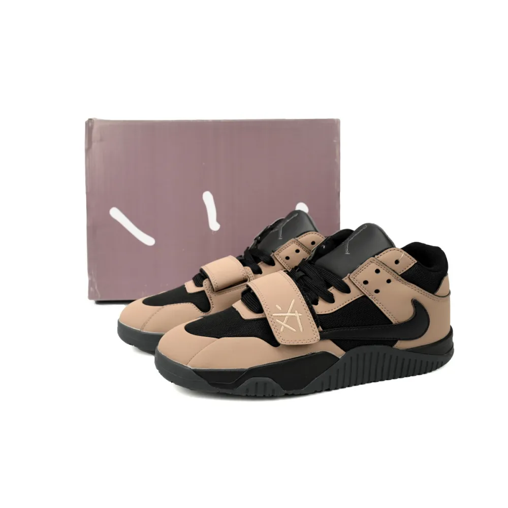 Air Travis Scott x Air Jordan Cut The Check Brown Black FZ8117-214