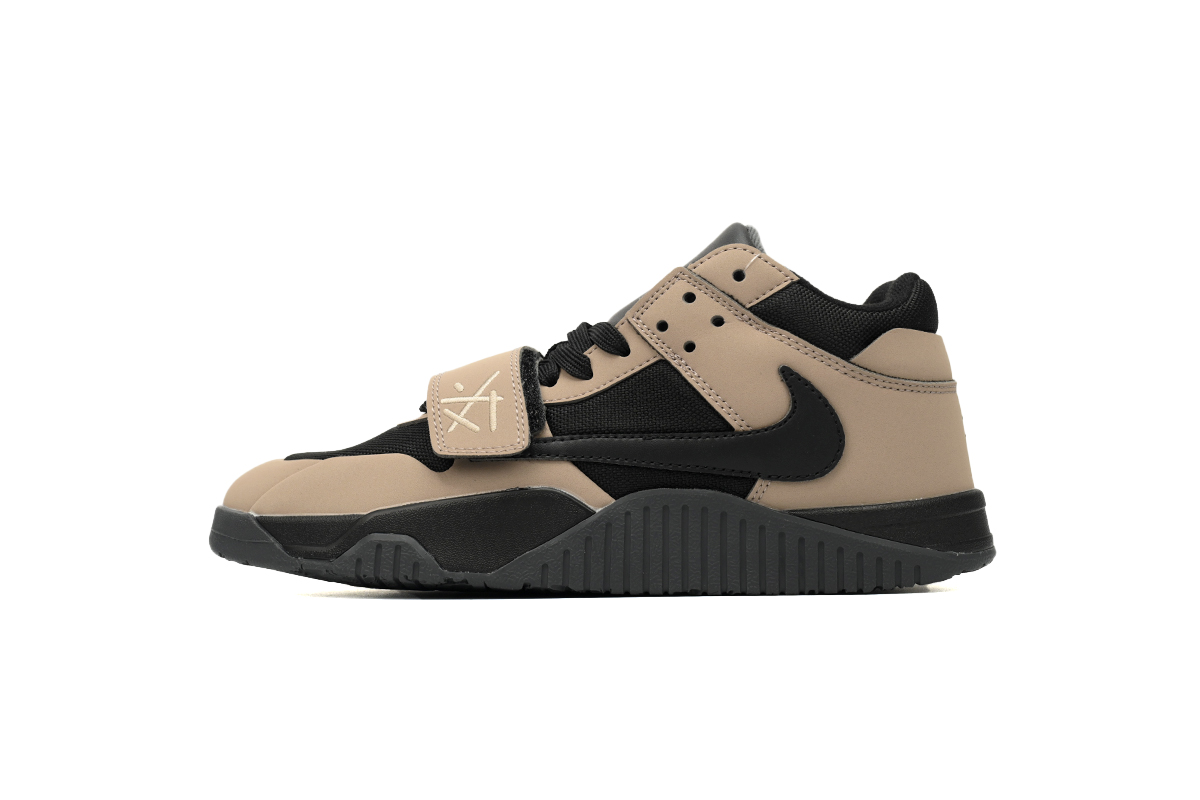Air Travis Scott x Air Jordan Cut The Check Brown Black FZ8117-214