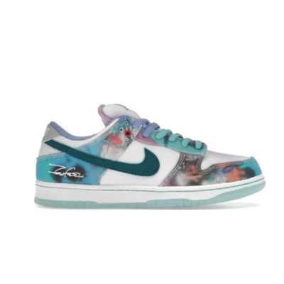    Pkgod Nike SB Dunk Low Futura Laboratories Bleached Aqua HF6061-400 02