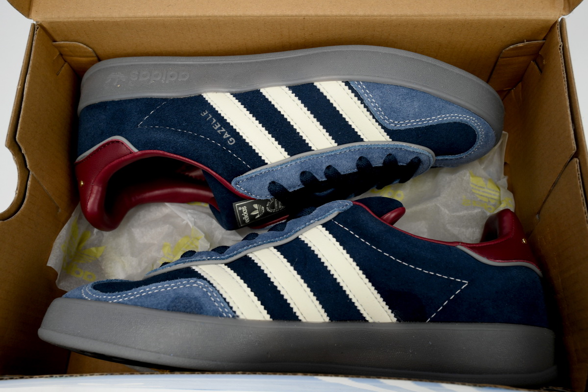 Pkgod adidas Gazelle Indoor Crew Navy Burgundy ID1008