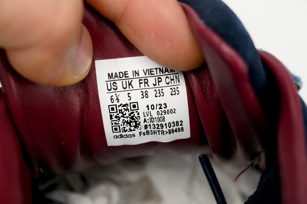 Pkgod adidas Gazelle Indoor Crew Navy Burgundy ID1008