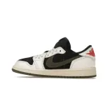 Jordan 1 Retro Low OG SP Travis Scott  Olive（Kids）