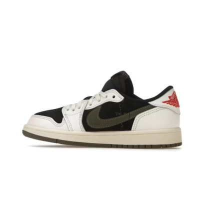 Jordan 1 Retro Low OG SP Travis Scott  Olive（Kids） 01
