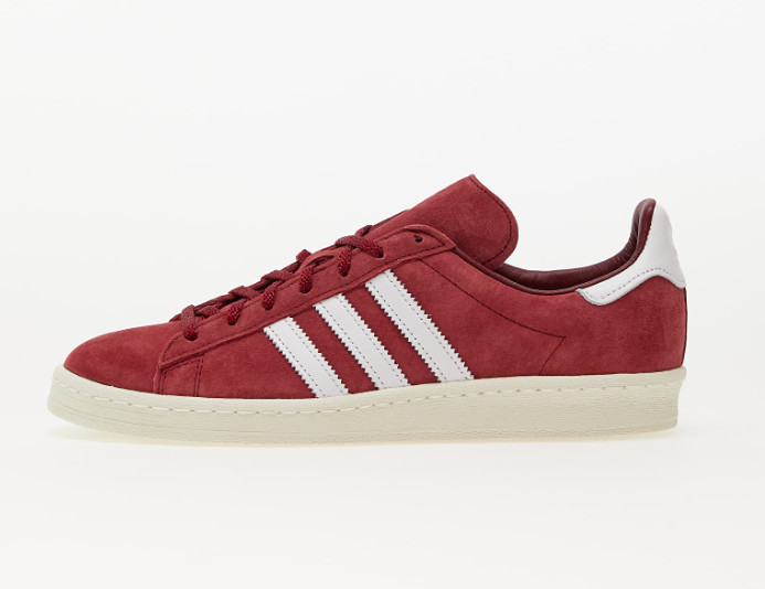 Pkgod adidas Campus 80s Collegiate Burgundy Cloud White  FZ6152