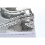 Pkgod  Air Jordan 1 Low WMNS Metallic Silver