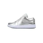 Pkgod  Air Jordan 1 Low WMNS Metallic Silver