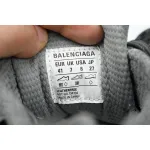 Balenciaga 3XL Lace-Up Sneakers Grey Silver 542228 W2RB8 1210