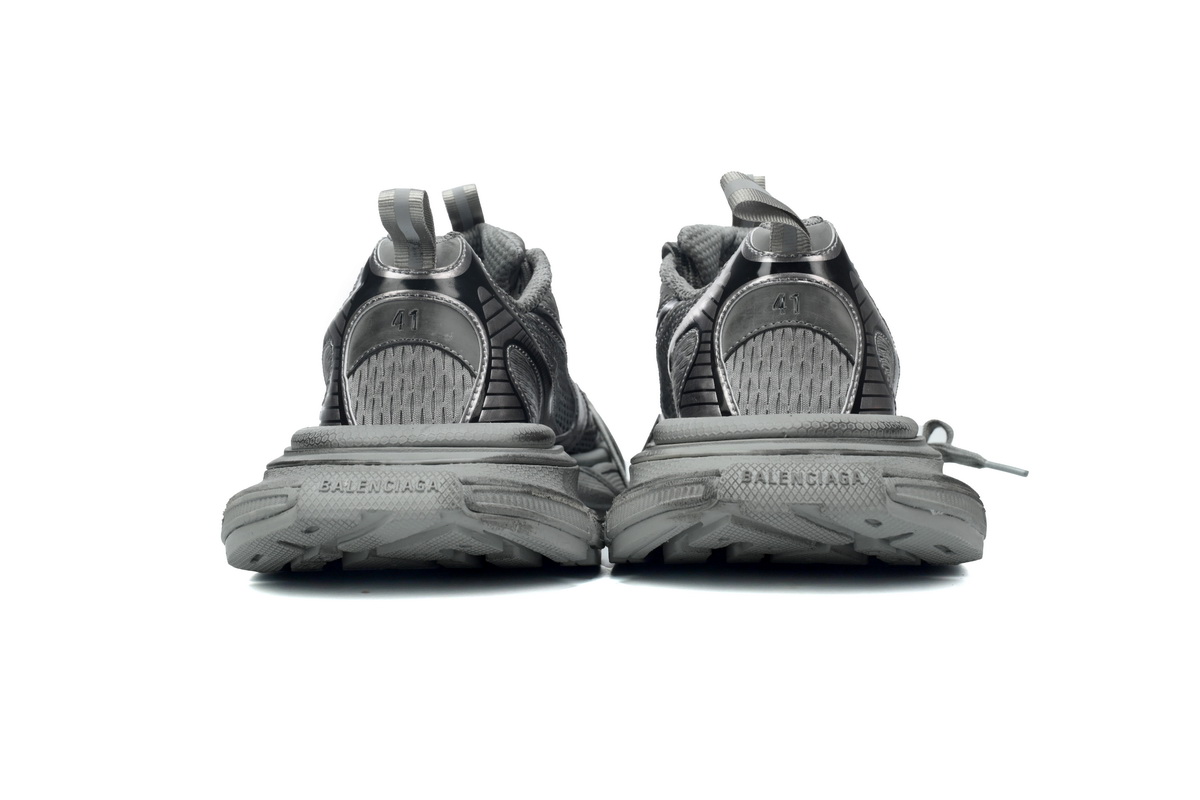    Balenciaga 3XL Lace-Up Sneakers Grey Silver 542228 W2RB8 1210