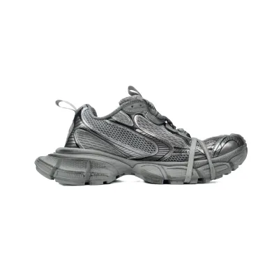 Balenciaga 3XL Lace-Up Sneakers Grey Silver 542228 W2RB8 1210 02