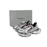 Balenciaga 3XL Lace-Up Sneakers  Grey Red  542228 W2RB8 2801