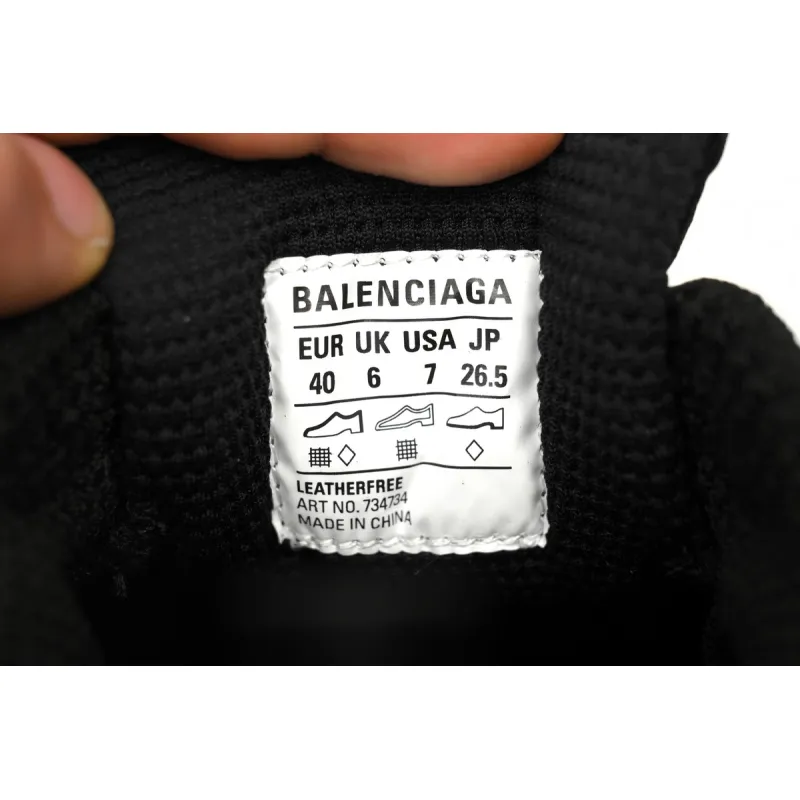 Balenciaga 3XL Lace-Up Sneakers Black And White 542228 W2RB8 1090 