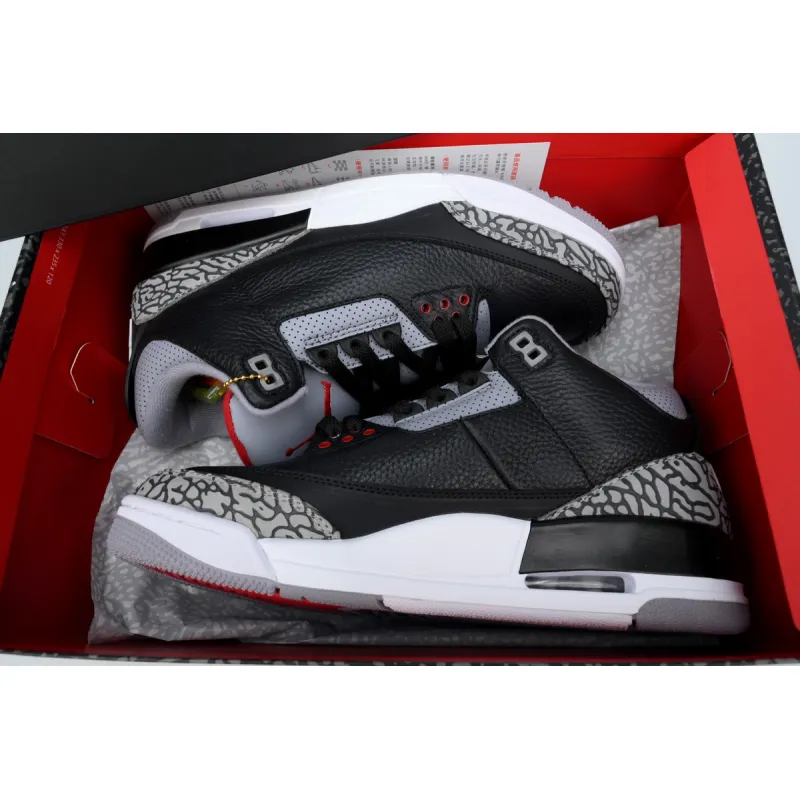 Pkgod A Ma Maniere x Air Jordan 3 Retro SP Black Cement 854262-001