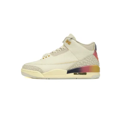 Pkgod J Balvin x Air Jordan 3 White Blue Red FN0344-901 01