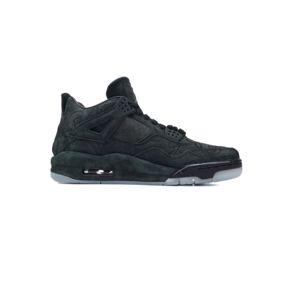 Pkgod KAWS X Air Jordan 4 Retro Black 930155-001 02