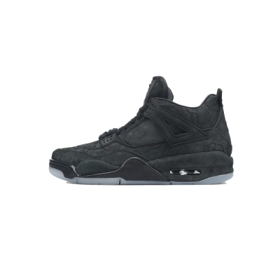Pkgod KAWS X Air Jordan 4 Retro Black 930155-001 01