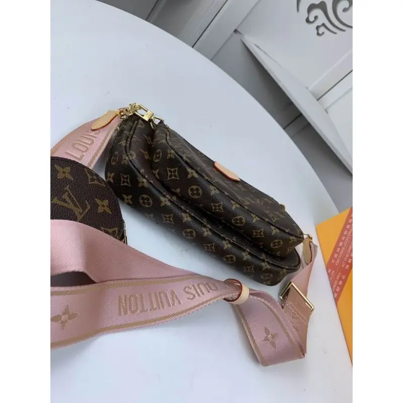 Top Quality LV Bag pale pink