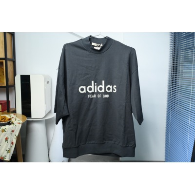 Top Quality Fear of God xadidas Essentials T-shirt  Black IS6839 02