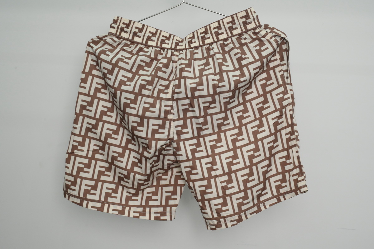 Top Quality Fendi FF Motif Shorts Black/Brown