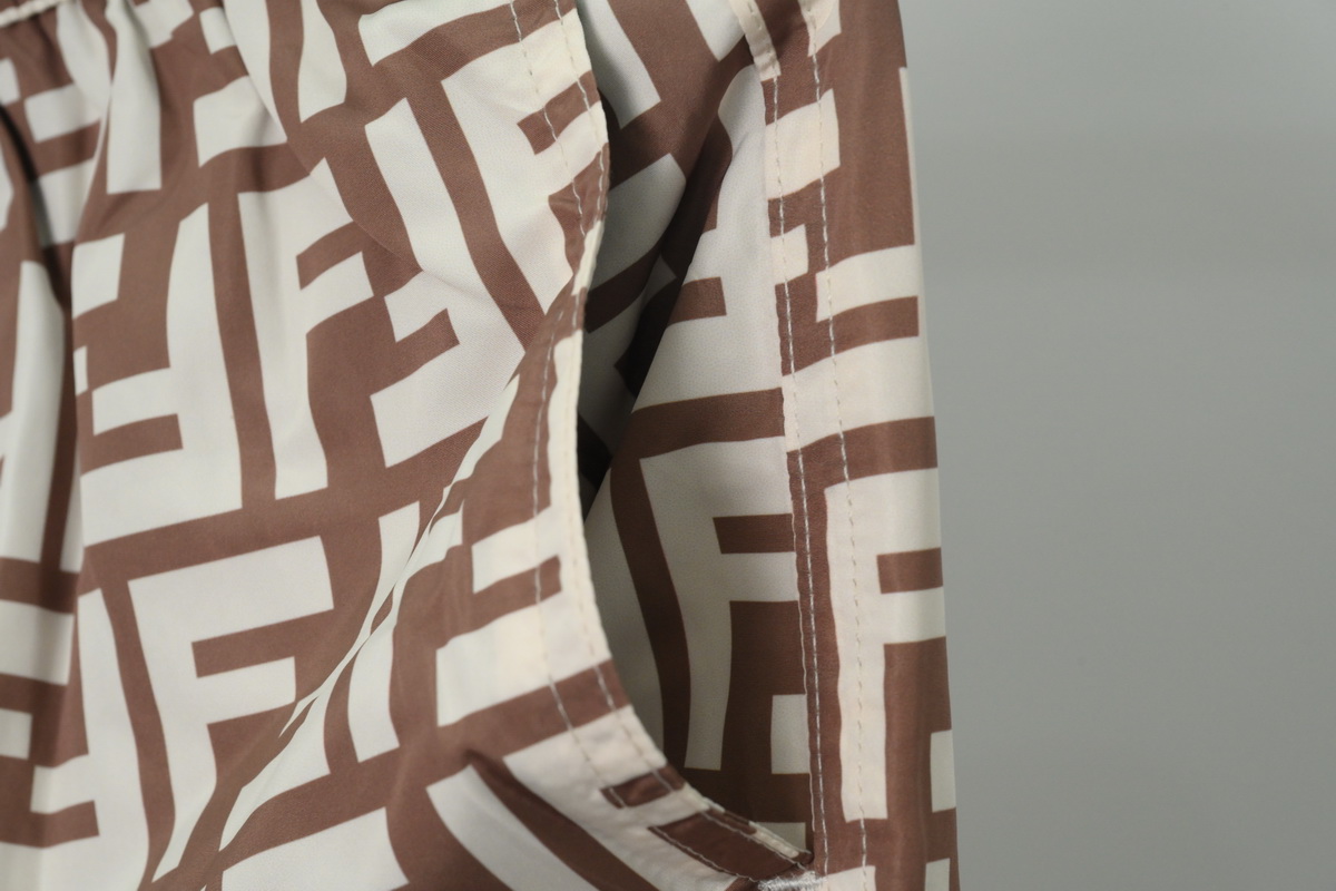 Top Quality Fendi FF Motif Shorts Black/Brown