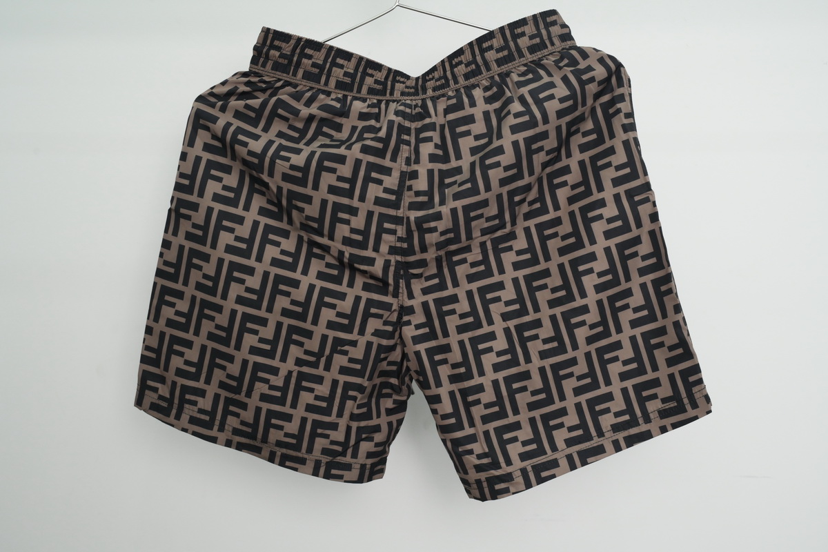 Top Quality Fendi FF Motif Shorts Black/Brown