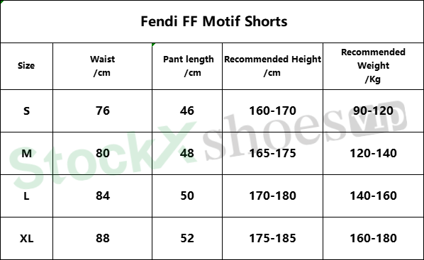 Top Quality Fendi FF Motif Shorts Black/Brown