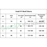 Top Quality Fendi FF Motif Shorts Black/Brown